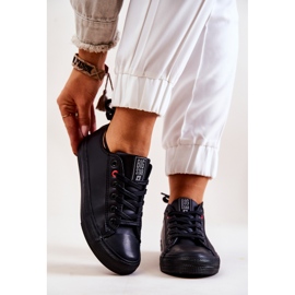 Adidași din piele joasă Big Star JJ274006 Negri negru 1