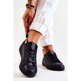 Adidași din piele joasă Big Star JJ274006 Negri negru 2