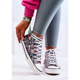 FS2 Adidași înalți cu flori Nollie verzi multicolor verde 1
