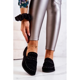 PL5 Mocasini din piele intoarsa cu Jets La.Fi Negru Maliyah 2