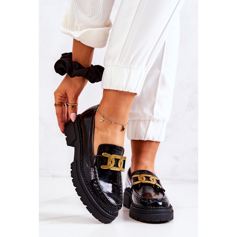 PL5 Mocasini Lacuiti Cu Decorat La.Fi Negru Laurene 2