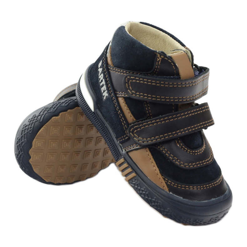 Pantofi profilactici Bartek 91756 noi albastru marin maro alb 3