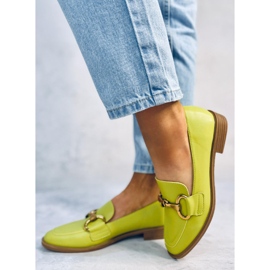Mocasini de dama Jonna Green verde 2