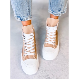 Tenisi din pânză Kenya kaki bej 1