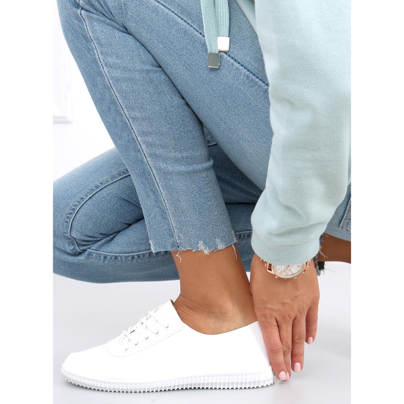 Pantofi de dama Girma White alb 2