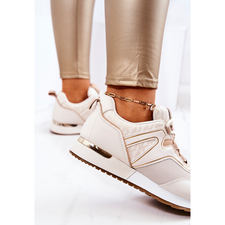 FS2 Pantofi Sport Pe Platforma Ginevra Bej 1