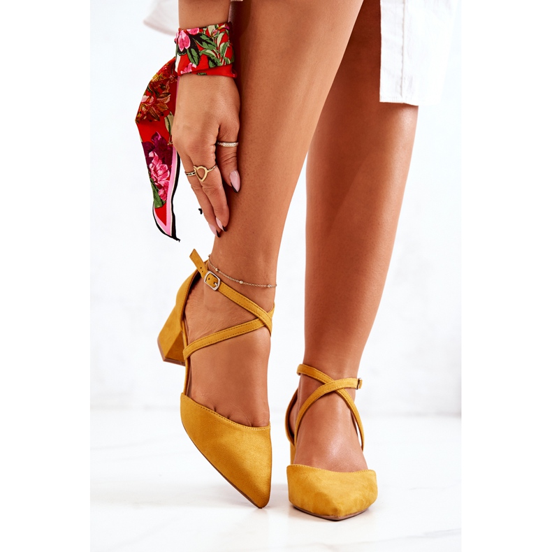 PS1 Pompe din piele intoarsa pe un bar in Spitz Yellow Shelley galben 1