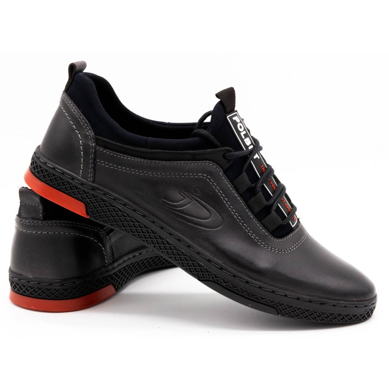 Polbut Pantofi casual barbati din piele K24, gri 3 Polbut Pantofi casual barbati din piele K24, gri 3