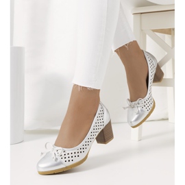 Pompe ajurate argintii Pereira 1