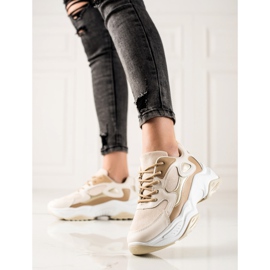 Marquiz Adidași la modă bej maro 1