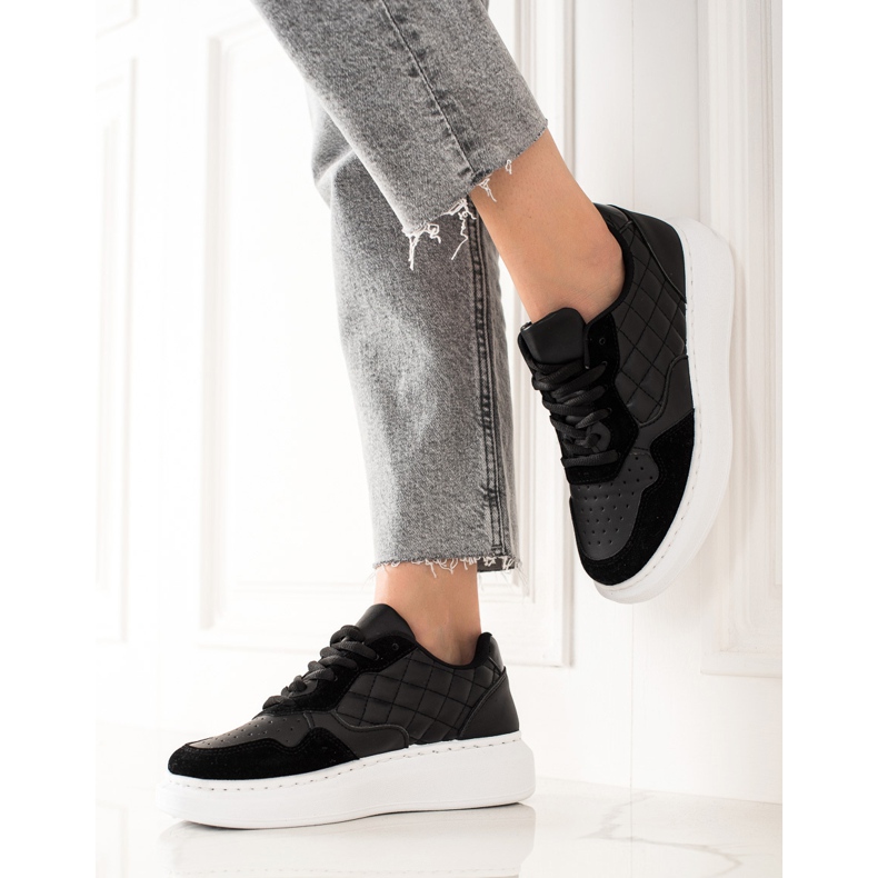 BUONAROTTI Pantofi sport matlasati Pantofi sport negru 1