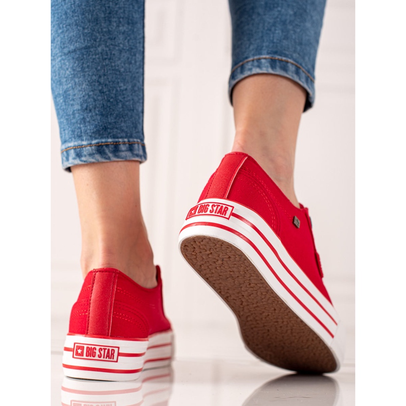 Pantofi de damă Big Star HH274053 roșu 1