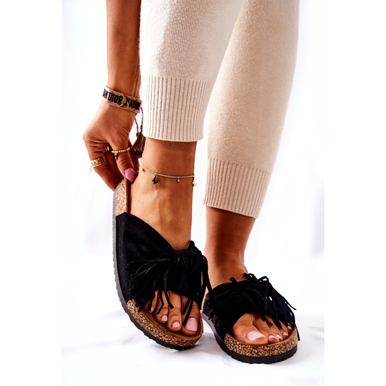FW1 Flip-flops negru Taryne Cork 2