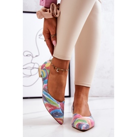 Balerini dama Laura Messi piele curcubeu 2193 multicolor 2