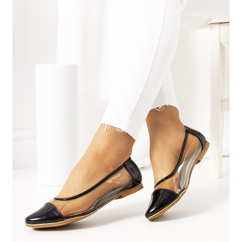 Balerini negri transparente Pastella negru 1