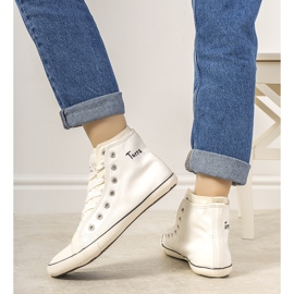 # deteriorați # Tenisi de damă Torna albi la gleznă # DAMAGATI # 2