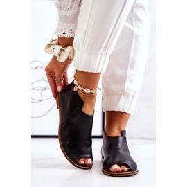 Cizme din piele cu toc înalt Laura Messi negru 2324 2