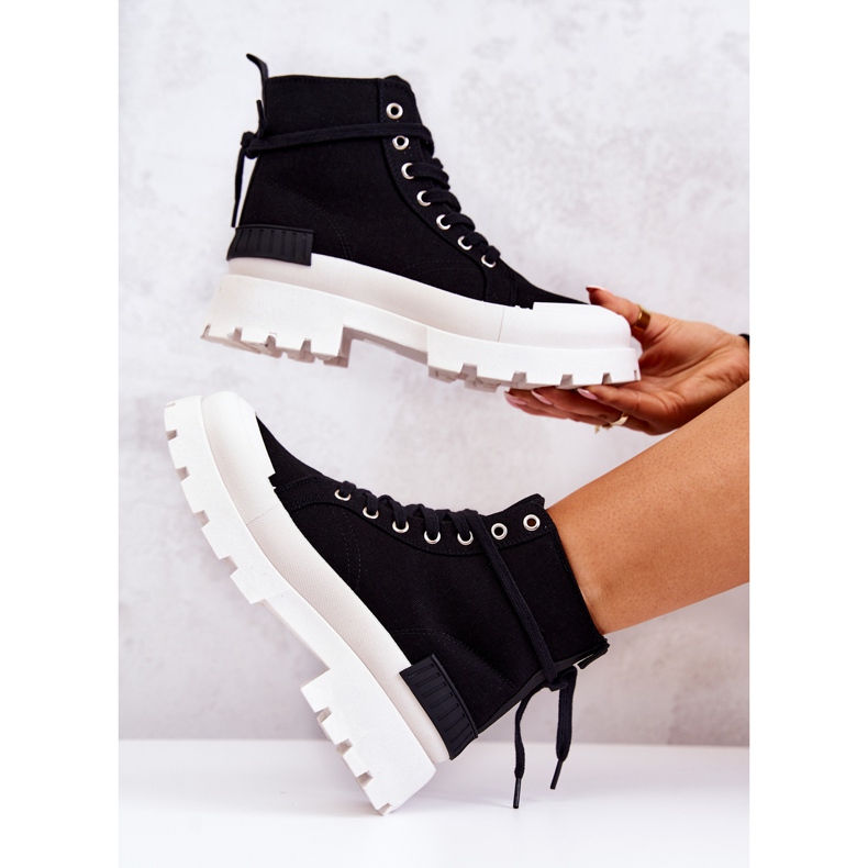 PS1 Cizme negre Faithfull Tied negru 1