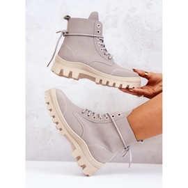 PS1 Cizme din piele intoarsa Legate Gri Hurricane 1