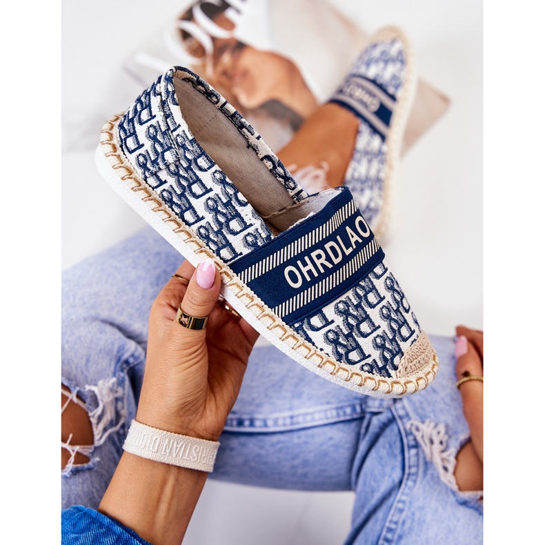 Espadrile clasice albastre Warm Time 1