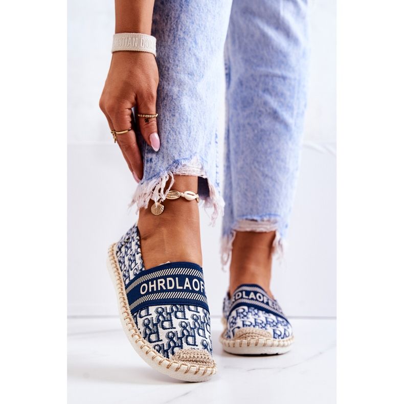 Espadrile clasice albastre Warm Time 2