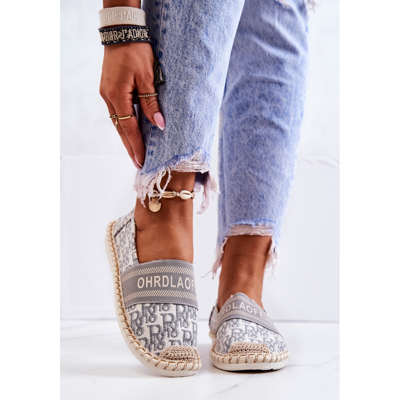 PS1 Espadrile clasice gri Warm Time bej 2