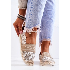 PS1 Espadrile Clasice Bej Warm Time maro 2