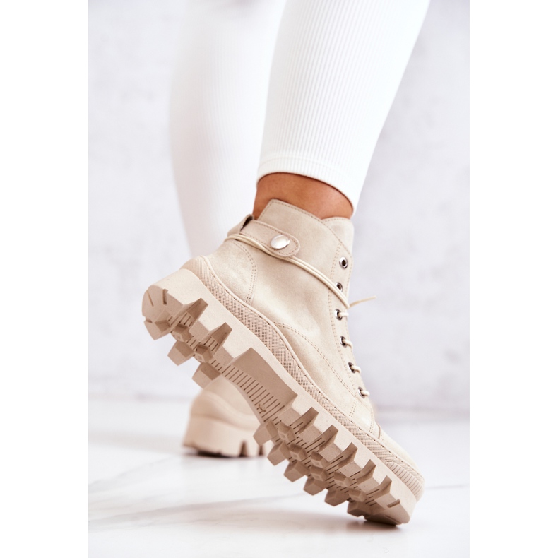 PK1 Cizme Bej Marsha Tied Trappers 1