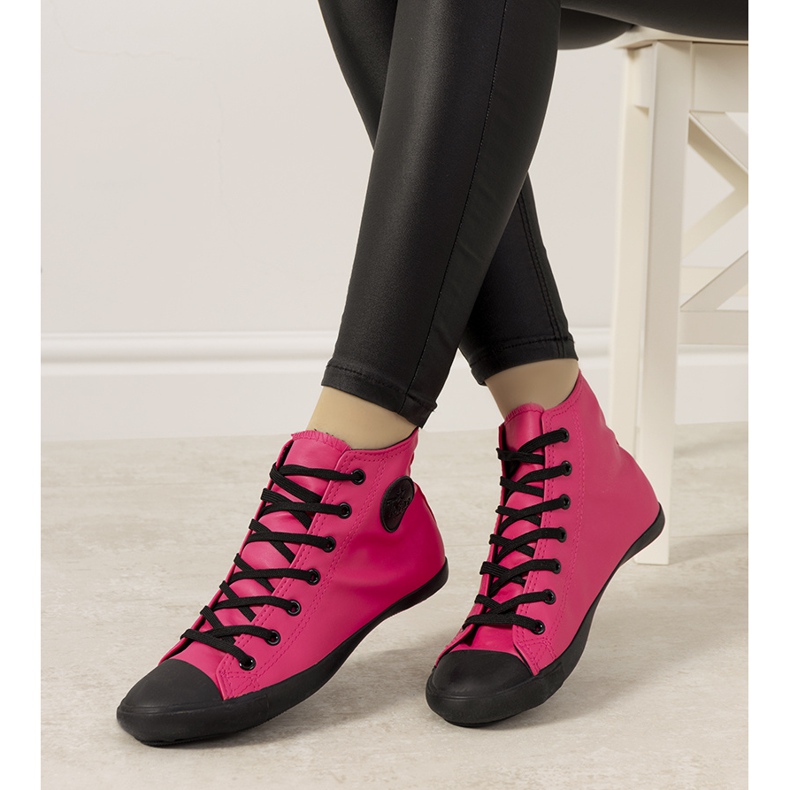 Adidasi Shape of You negru roșu roz 1