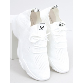 Pantofi sport cu șosete Fresto White alb 1