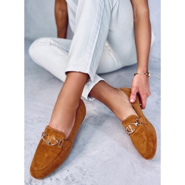 Mocasini de dama Fred Camel maro 2