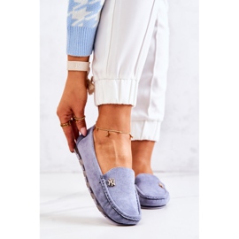 PS1 Mocasini de piele intoarsa de dama albastri Madelyn albastru 7