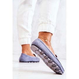 PS1 Mocasini de piele intoarsa de dama albastri Madelyn albastru 5