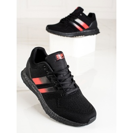 DK Pantofi sport barbati cu bretele negru roșu 2 DK Pantofi sport barbati cu bretele negru roșu 2