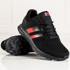 DK Pantofi sport barbati cu bretele negru roșu 1 DK Pantofi sport barbati cu bretele negru roșu 1