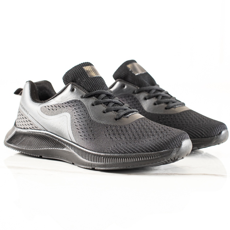 TRENDI Pantofi sport ușori negru gri 2