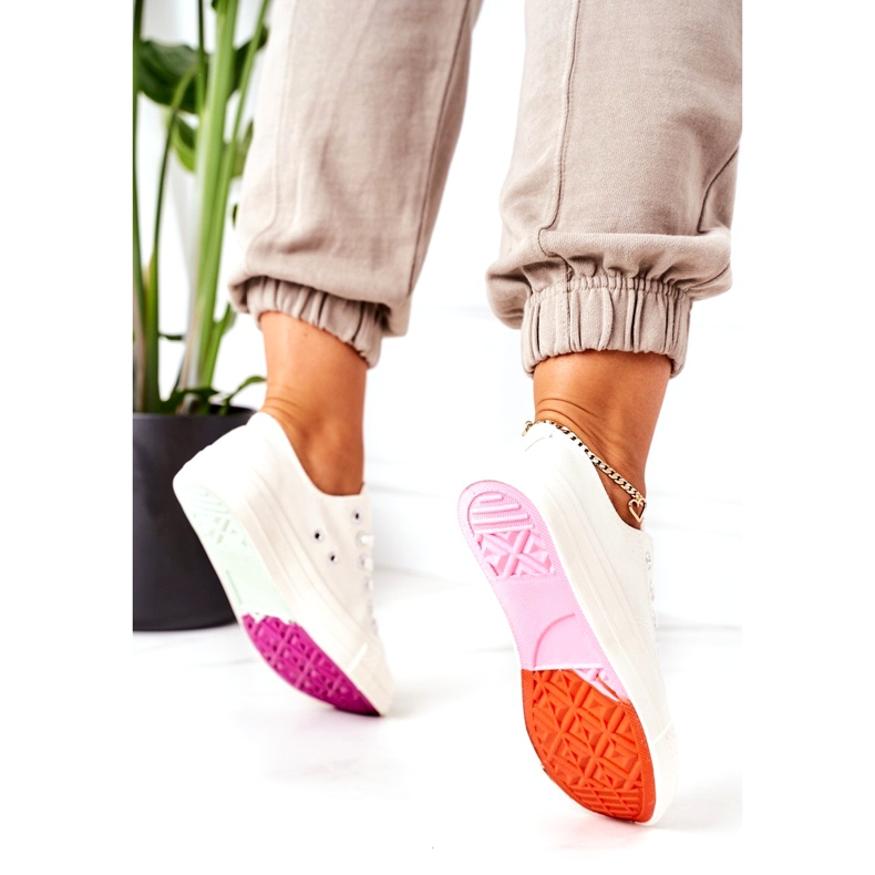 NEWS Adidași clasici Ecoma pentru femei, care schimbă culoarea alb multicolor 4