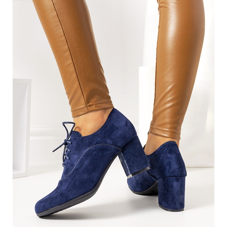 Botine bleumarin pe stâlpul Bird albastru marin 2