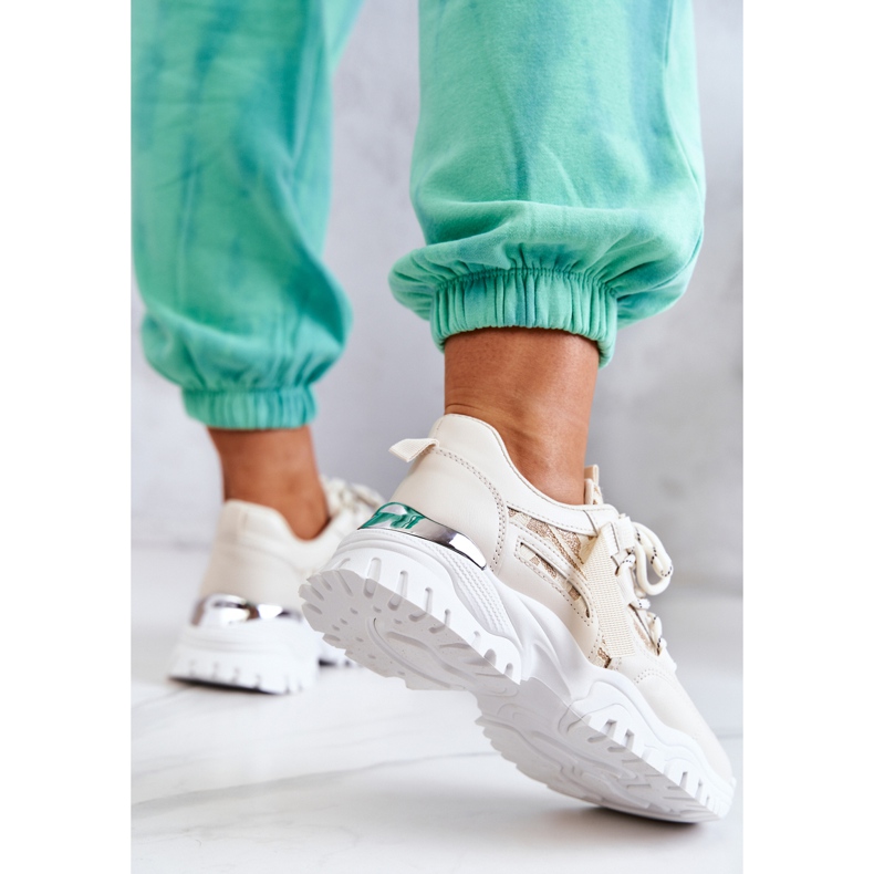 Adidași pe o talpă masivă Beige Stilul tău bej 1