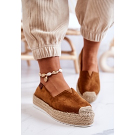 FB2 Espadrile din piele intoarsa Camel Lesley maro 1 FB2 Espadrile din piele intoarsa Camel Lesley maro 1