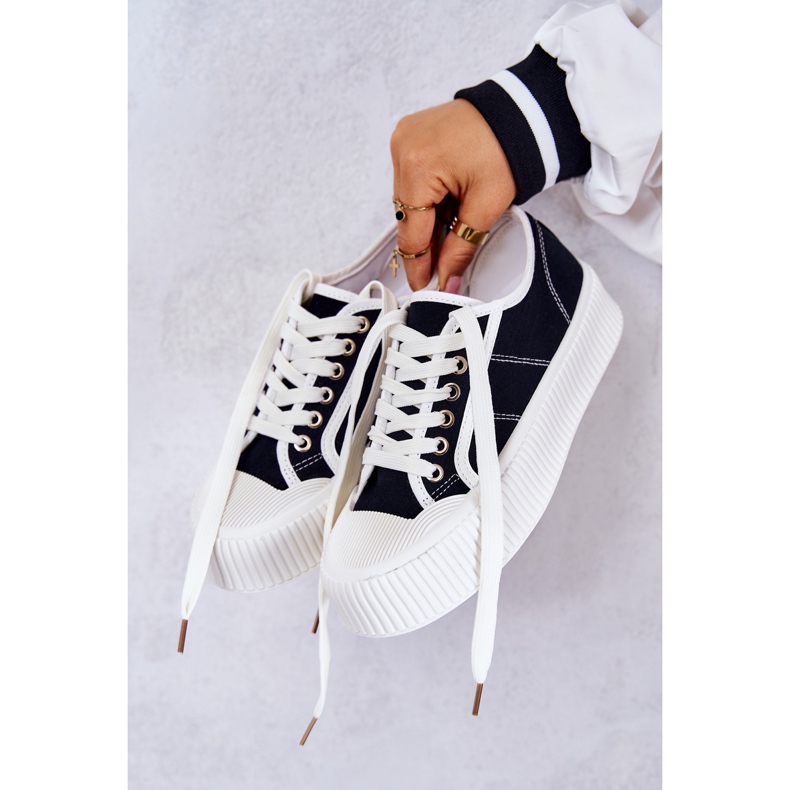 FB2 Pantofi Joși Pe Platforma Neagră Mischa negru 1