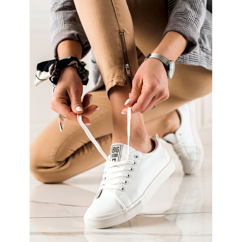 Pantofi de damă Big Star JJ274311 alb 2