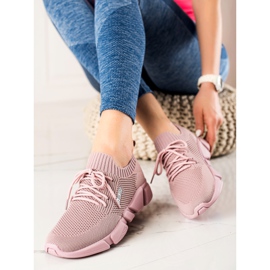 Pantofi de damă Big Star JJ274266 roz 2