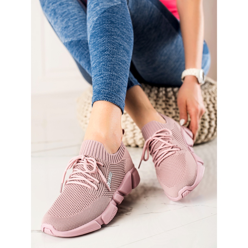 Pantofi de damă Big Star JJ274266 roz 2