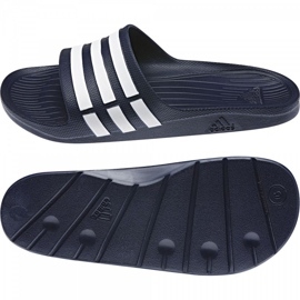 Papuci Adidas Duramo Slide G15892 alb albastru marin 1