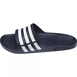 Papuci Adidas Duramo Slide G15892 alb albastru marin 2