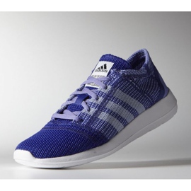 Pantofi de alergare adidas element refine tricot W B40629 violet albastru 1