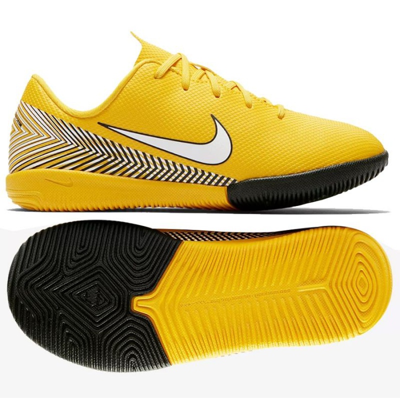 Pantofi de sală Nike Mercurial Vapor 12 Academy Neymar Ic Jr AO2899-710 galben galben 1