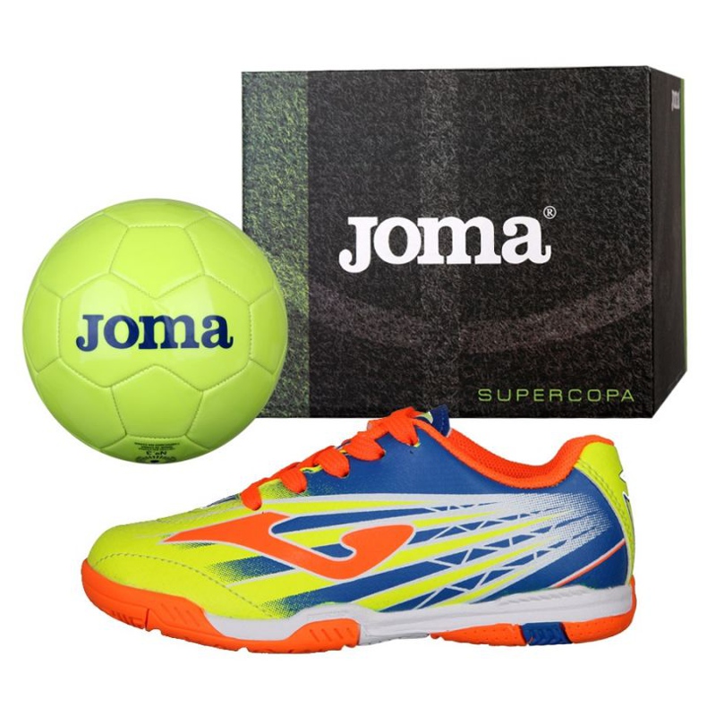 Încălțăminte de interior Joma Super Copa Jr. În SCJS.911.IN + Ball Gratis multicolor multicolor 1