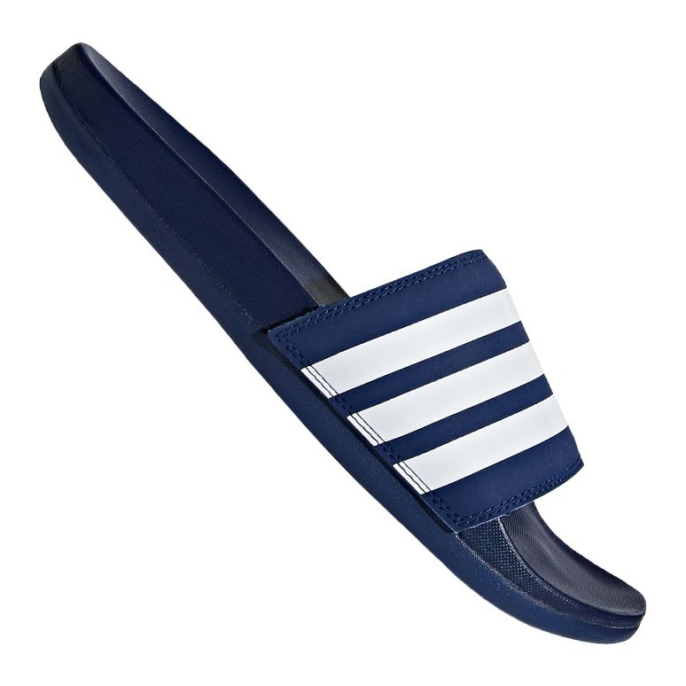 Papuci Adidas Adilette Comfort M B42114 alb albastru marin 1 Papuci Adidas Adilette Comfort M B42114 alb albastru marin 1